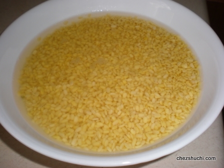 soaked dal